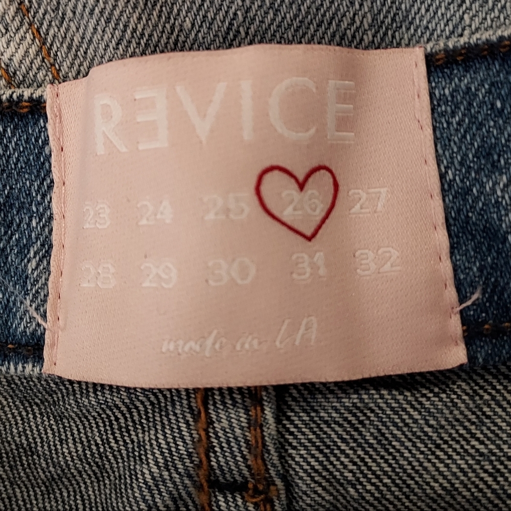 Revice Denim Patchwork Colorblock Straight Jeans Size 26 90's Baby Candy Shop - Picture 6 of 8